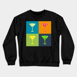 Martinis Pattern | Pop Art Crewneck Sweatshirt